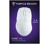 Turtle Beach Pure Air - Souris de gaming RGB ergonomique sans fil ultra-légère, capteur optique 26 000 PPP, batterie 125h, interrupteurs optiques TITAN, Bluetooth, éclairage RGB - Blanc