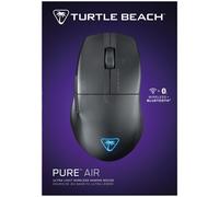 Turtle Beach Pure Air - Souris de gaming RGB ergonomique sans fil ultra-légère, capteur optique 26 000 PPP, batterie 125h, interrupteurs optiques TITAN, Bluetooth, éclairage RGB - Noir