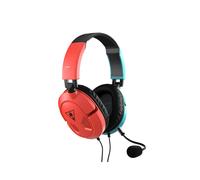 Turtle Beach Recon 50 Rouge/Bleu - Casque Gaming Filaire Circum-Aural, Haut-Parleurs 40mm, Micro Omnidirectionnel Détachable, Connecteur 3.5mm, Impédance 32 Ohm