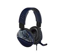 Turtle Beach Recon 70 Camo Bleu - Casque Gaming Circum-Aural Filaire, HP 40mm, Micro Omnidirectionnel, Jack 3.5mm, PS4/PS5/Xbox/Switch/PC, Câble 1.2m