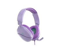 Turtle Beach Recon 70 Lavande - Casque Gaming Filaire Multiplateforme, Écouteurs 40mm, Micro Bascule, Jack 3.5mm, Compatible PS5/Xbox/Nintendo Switch/PC