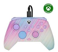 Turtle Beach Rematch Advanced Cotton Candy Manette de jeu filaire - Licence Xbox Series XS, Xbox One et PC avec Phosphorescent, Boutons Programmables, Gâchettes, commandes audio et câble de 2.5 m