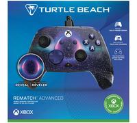 Turtle Beach Rematch Advanced Dark Cosmos Manette de jeu filaire - Licence Xbox Series XS, Xbox One et PC avec Lenticulaire, multi-design, Boutons Programmables, Gâchettes et commandes audio