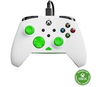 Turtle Beach Rematch Core blanc/vert - Manette de jeu filaire - Licence Xbox Series XS, Xbox One et PC - touches audio, moteurs de vibration et gâchettes d'impulsion, câble de 3 m