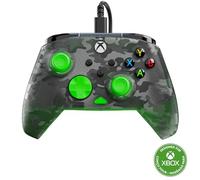 Turtle Beach Rematch Core Camo noir/vert - Manette de jeu filaire - Licence Xbox Series XS, Xbox One et PC - touches audio, moteurs de vibration et gâchettes d'impulsion, câble de 3 m