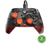 Turtle Beach Rematch Core Ghost Camo noir/orange - Manette de jeu filaire - Licence Xbox Series XS, Xbox One et PC - touches audio, moteurs de vibration et gâchettes d'impulsion, câble de 3 m