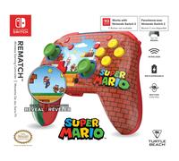 Turtle Beach Rematch Mario Brick Manette sans fil sous licence officielle Nintendo pour Nintendo Switch avec batterie rechargeable. Fonctionne aussi avec la Nintendo Switch 2 - Bouton C indisponible