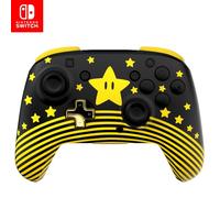 Manette sans fil Turtle Beach Rematch : Super Mario Star - Toutes les Nintendo Switch, brille dans le noir, batterie rechargeable, sous licence officielle Nintendo
