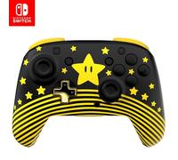 Manette sans fil Turtle Beach Rematch : Super Mario Star - Toutes les Nintendo Switch, brille dans le noir, batterie rechargeable, sous licence officielle Nintendo