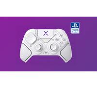 Turtle Beach Victrix Pro BFG Reloaded Blanc PlayStation Manette de gaming modulaire sans fil w/Bluetooth, module Fightpad et effet Hall pour PlayStation 5, PlayStation 4 et PC