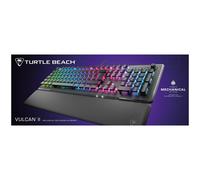 Turtle Beach Vulcan II - Clavier Gaming PC, interrupteurs mécaniques Titan II, Touches rétro-éclairées RGB Personnalisables, Repose-Poignets Amovible, Noir