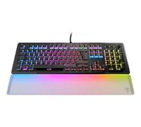 Turtle Beach Vulcan II Max - Clavier de Jeu Optique et Mécanique pour PC, Touches Rétro-éclairées RGB Personnalisables Repose-Poignets, Interrupteurs Titan II, Plaque en Aluminium, Noir