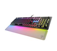 Turtle Beach Vulcan II Max - Clavier gaming PC optique et mécanique, touches rétro-éclairées RGB personnalisables et repose-poignet, Smart Keys, interrupteurs Titan II linéaires et fluides, plaque en aluminium, durabilité 200 millions de frappes - Noir