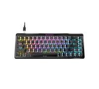 Turtle Beach Vulcan II Mini Air - Optisch-mechanische kabellose Gaming-Tastatur (65%), anpassbare RGB-Beleuchtung, abnehmbares Kabel, Smart Keys, Aluminiumplatte - Schwarz