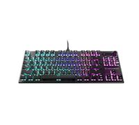 Turtle Beach Vulcan TKL Clavier de jeu PC mécanique linéaire sans clé Titan avec éclairage AIMO RVB par touche, plaque supérieure en aluminium anodisé et câble USB-C amovible - Noir