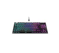 Turtle Beach Vulcan TKL - Clavier Gaming Mécanique Roccat Titan Linéaire, RGB AIMO par Touche, QWERTZ, USB, Sans Pavé Numérique, Rétroéclairage Ajustable, 660g