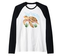 Turtle Colorful Turtle Outfit Homme Tortue Lover Turtle Sea Manche Raglan