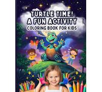 Turtle Coloring Book for Kids: Fun and Easy Summer Activities with Cute Animals, Skateboards, Music & More