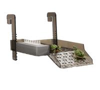 Turtle Dock Rampe suspendue réglable en hauteur pour terrarium | Plate-forme solaire pour tortues aquatiques, terrestres et marais, crabes, agamas barbe, reptiles et geckos