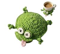 Turtle Felt Coasters - 4×4inch Wool Polyester Beverage Mat, Animal Drink Holder | Cute Turtle Cup Coaster for Dining Table, Coffee Bar and Office Desk, Soft Felt Mug Pad for Hot Cups and Glasses,