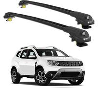 TURTLE Galerie de toit AIR-1 DACIA DUSTER HM 2018 - 2022 Rails surélevés , Noir