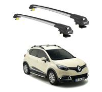 TURTLE Galerie de toit AIR-1 RENAULT CAPTUR J87 2013 - 2019 , Silver