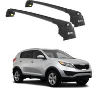 TURTLE Galerie de toit AIR-2 , Noir KIA SPORTAGE SL 2010 - 2015 (SUV)