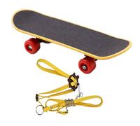 Turtle Harness & Skateboard - Adjustable Reptile Toy Set | Soft Padded Rope, 59in Leash, 5.4in Board, For Lizards, Bearded , Chameleons, Iguanas, Indoor/Outdoor Play