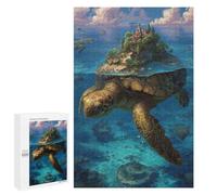 Turtle Island Fantasy Puzzle 1000 Pièces Educa Jouet en Bois Cadeau Unique Décoration Intérieure Jeu Éducatif Challenge Toy Adultes Et Enfants À Partir De 14 Ans 1000 PCS