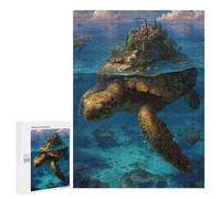 Turtle Island Fantasy Puzzle 1000 Pièces Educa Jouet en Bois Cadeau Unique Décoration Intérieure Jeu Éducatif Challenge Toy Adultes Et Enfants À Partir De 14 Ans 500 PCS