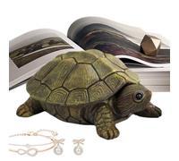 Turtle Jewelry Box, Resin Collectible Keepsake, Figurine Storage with Decorative Design, Trinket Holder with Sturdy Construction, Home Accessory, Organizer Tool for Key Ring Ear Studs Paper Clips