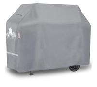 Turtle Life Housse de barbecue ultra résistante et imperméable pour barbecues à gaz 5-6 brûleurs, compatible Weber Genesis Summit Char-Broil Deluxe, 177 cm, gris