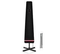 Turtle Life Housse de protection pour parasol de 250 cm, avec tige, imperméable à l'eau, coupe-vent, noire, 250 x 50/55 cm