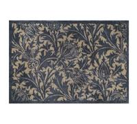 Turtle Mat Design chardon bleu et or 60 x 85 cm, intérieur et extérieur, lavable