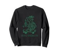 Turtle on Skateboard Slow Sundays Lazy Days Déclaration Amusante Sweatshirt
