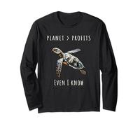 Turtle Planet Over Profits Manche Longue