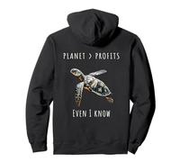 Turtle Planet Over Profits Sweat à Capuche