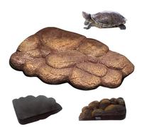 Turtle Plateaux de selsification de l'angle d'angle Imitation Texture en pierre ACCESSOIRES TOULET TORTLE AVEC MAGANT DÉCORATIFS PLACIÈRES DES TOURTES AQUATIQUES, ANIMAUX Aquatiques semi-aquati