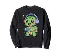 Turtle Playing Video Game Reptiles Testudines Gamers Sweatshirt