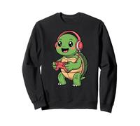 Turtle Playing Video Game Reptiles Testudines Gamers Sweatshirt