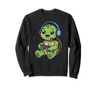 Turtle Playing Video Game Reptiles Testudines Gamers Sweatshirt