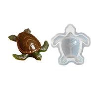 Turtle Resin Mold - DIY Silicone Casting System, Tortoise Form with Flexible Release Design, Decorative Ornament, Molding Accessory, Art Kit for Handmade Candle Soap Plaster Production
