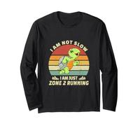 Turtle Runner Team Vintage Je ne suis Pas Lent, Juste en Zone 2 Manche Longue