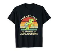 Turtle Runner Team Vintage Je ne suis pas lent, juste Zone 2 Running T-Shirt