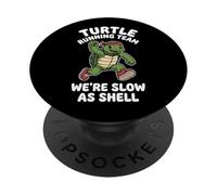 Turtle Running Team - Funny Saying Runner Marathon Running Team PopSockets PopGrip Adhésif