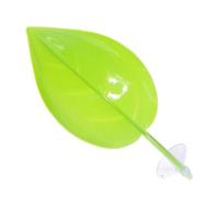 Turtle Tank Basking Area - 18.5x7.2cm Leaf Shape Suction Cup Resting Terrace, Terrarium Climbing Accessories for Leopard Gecko Turtles Amphibians Toads | Decorative Reptile Basking Shelf