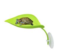 Turtle Tank Basking Stand, Aquarium en forme de feuille, 20 x 15 cm Landing Pad withFeature, Strong Reptile Build with Clear Design, Habitat Gear with Classic Style, Accessory Decor for Frogs and