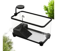 Turtle Tank Clear Aquarium Terrarium with Basking Stage