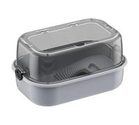 Turtle Tank Kit, Full View Aquatic Habitat, Multi-Function Reptile Tank, Stunning Design, Bottom Drain, Bask Stage, 17,32 x 11,42 pouces Idéal pour la maison ou les soins pour animaux domestiques