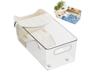 Turtle Tank | Large Detachable Terrarium | 28.5x14.5x13cm Compact Water Reptile Turtle Tank - Versatile for Tree Frog Crab Crayfish Small Animals Crabs Living Room Desk Home Landscape Enthusiasts